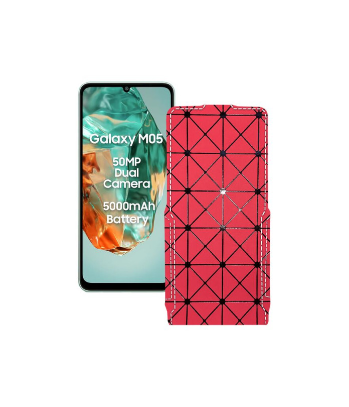 Чохол-флип з екошкіри для телефону Samsung Galaxy M05 (M055)