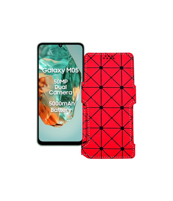 Чохол-книжка з екошкіри для телефону Samsung Galaxy M05 (M055)
