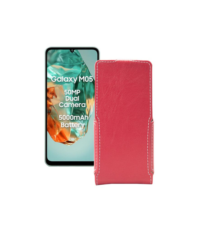 Чохол-флип з екошкіри для телефону Samsung Galaxy M05 (M055)