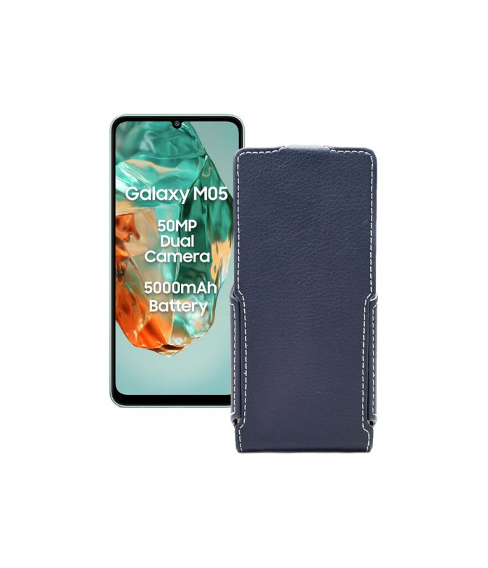Чохол-флип з екошкіри для телефону Samsung Galaxy M05 (M055)