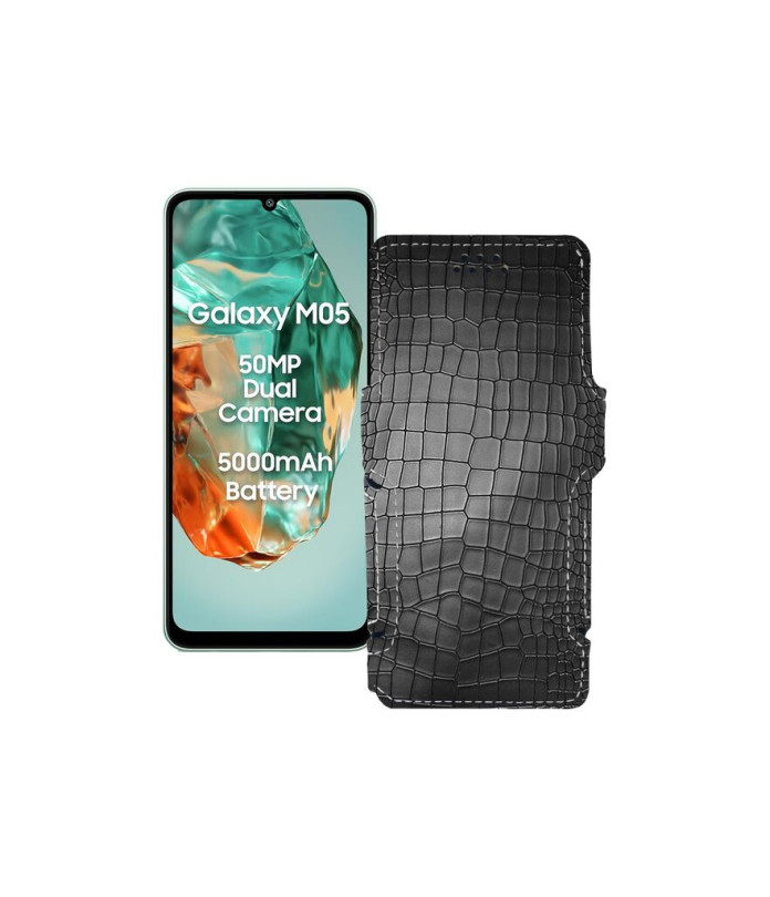 Чохол-книжка з екошкіри для телефону Samsung Galaxy M05 (M055)