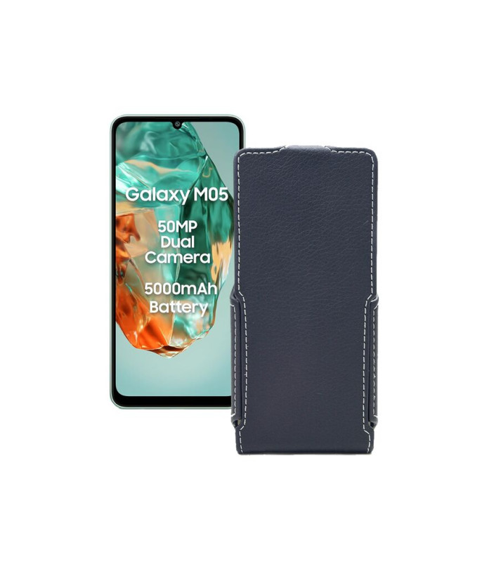 Чохол-флип з екошкіри для телефону Samsung Galaxy M05 (M055)