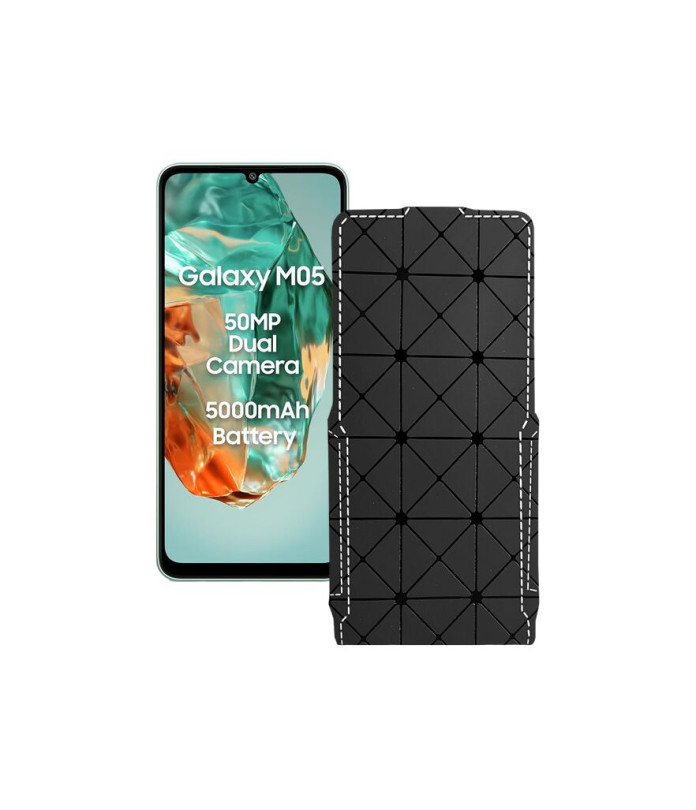 Чохол-флип з екошкіри для телефону Samsung Galaxy M05 (M055)