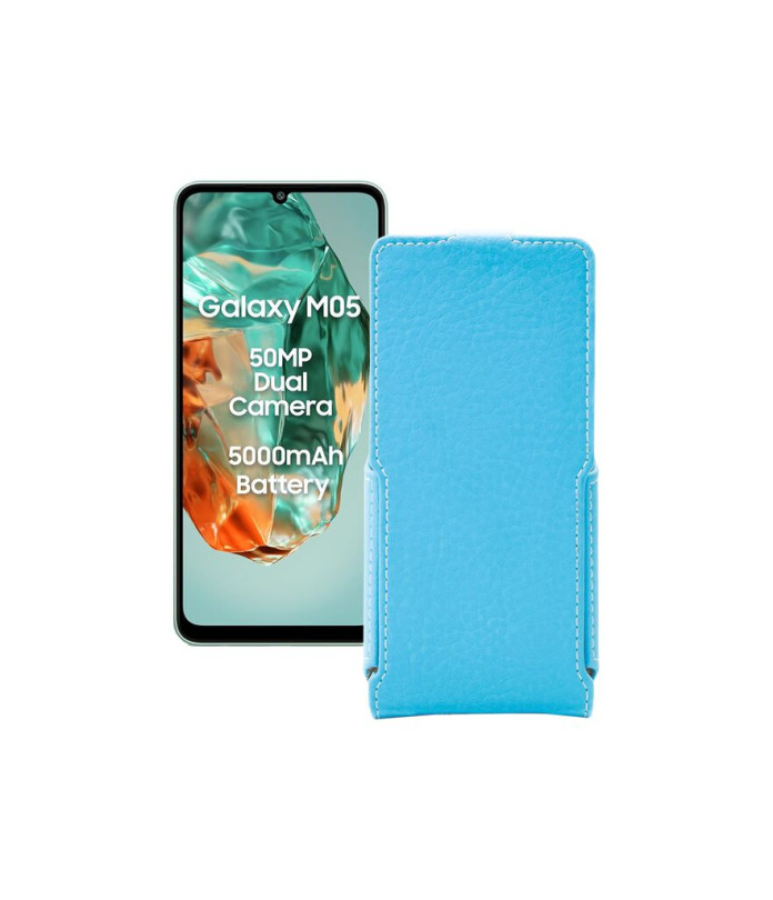 Чохол-флип з екошкіри для телефону Samsung Galaxy M05 (M055)