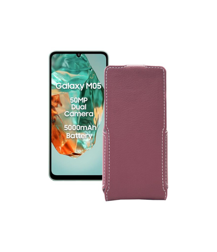 Чохол-флип з екошкіри для телефону Samsung Galaxy M05 (M055)