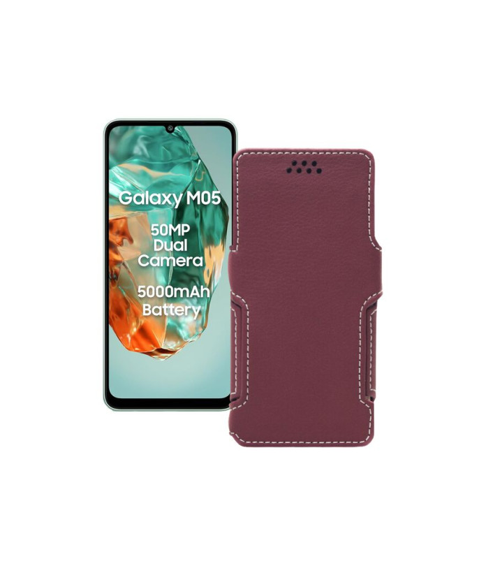 Чохол-книжка з екошкіри для телефону Samsung Galaxy M05 (M055)