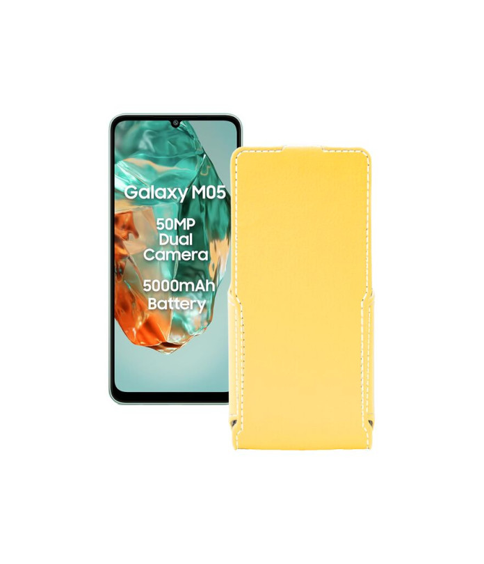 Чохол-флип з екошкіри для телефону Samsung Galaxy M05 (M055)