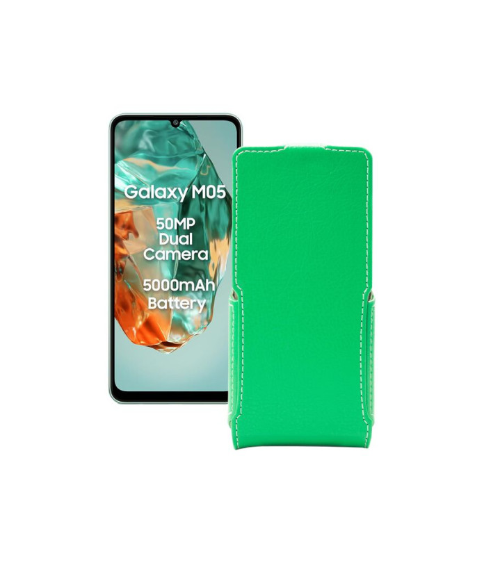 Чохол-флип з екошкіри для телефону Samsung Galaxy M05 (M055)