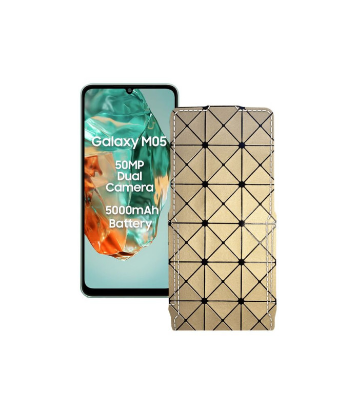 Чохол-флип з екошкіри для телефону Samsung Galaxy M05 (M055)