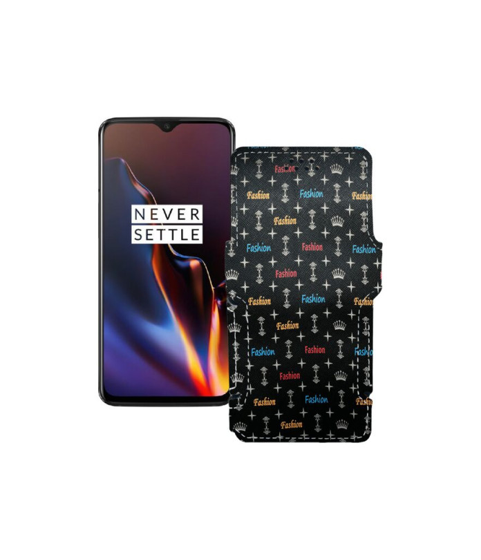 Чохол-книжка з екошкіри для телефону OnePlus 6T