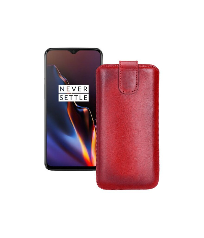 Витяжка зі шкіри для телефону OnePlus 6T