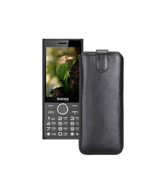 Витяжка з екошкіри для телефону Sigma X-style 353