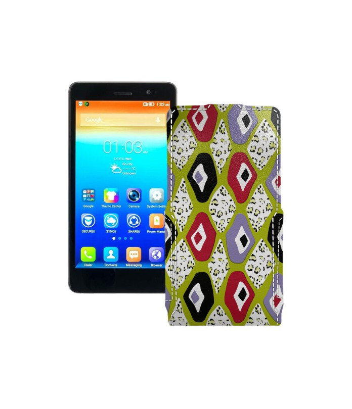 Чохол-флип з екошкіри для телефону Lenovo S860