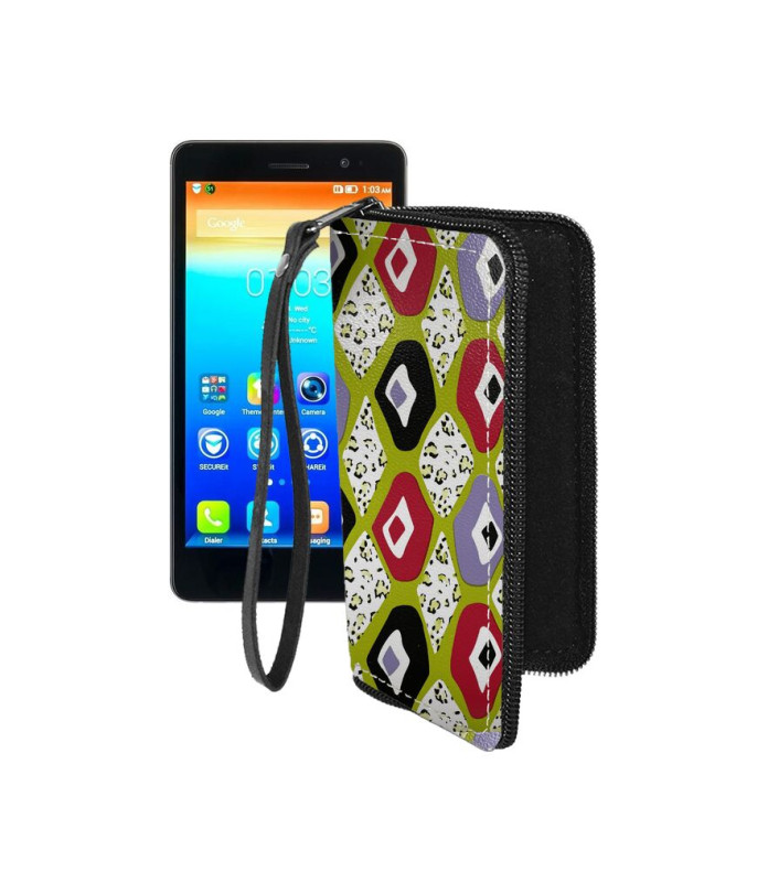 Чохол-гаманець з екошкіри для телефону Lenovo S860