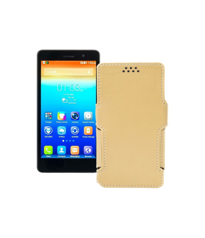 Чохол-книжка з екошкіри для телефону Lenovo S860