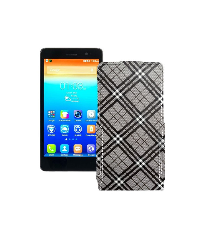 Чохол-флип з екошкіри для телефону Lenovo S860
