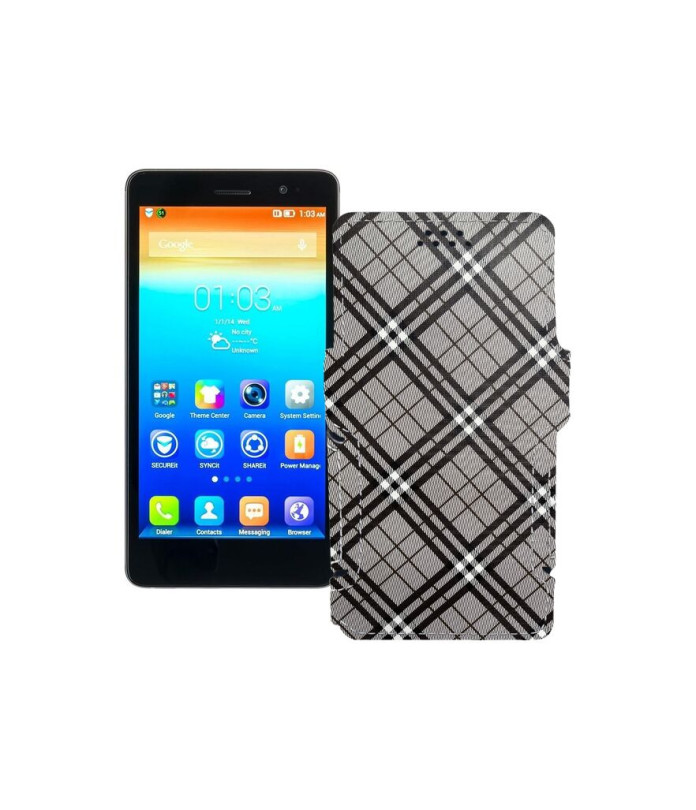 Чохол-книжка з екошкіри для телефону Lenovo S860