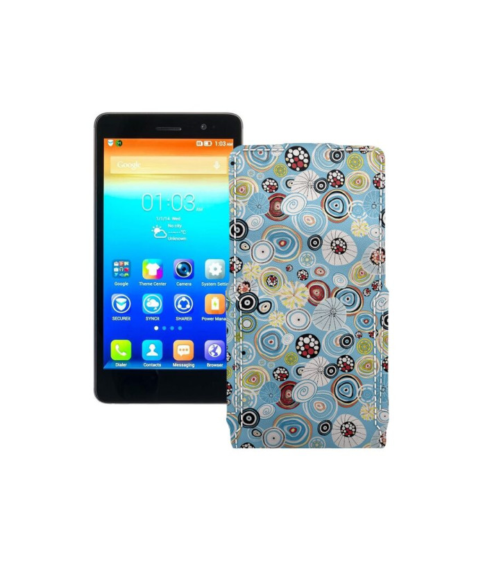 Чохол-флип з екошкіри для телефону Lenovo S860