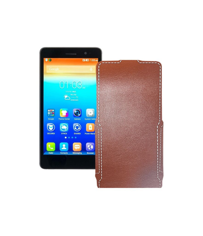 Чохол-флип з екошкіри для телефону Lenovo S860