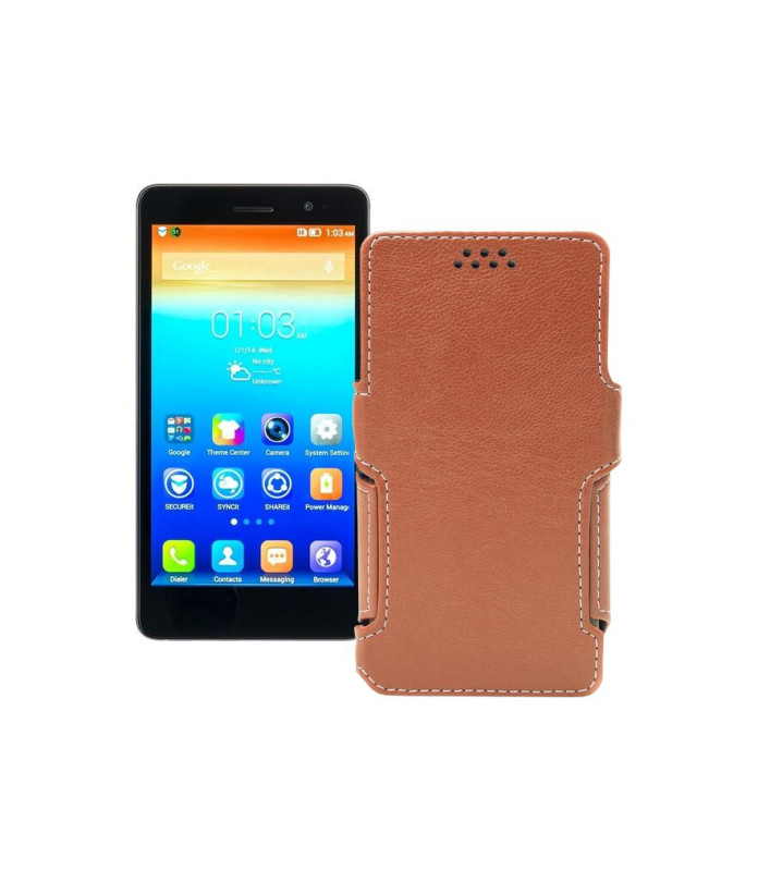 Чохол-книжка з екошкіри для телефону Lenovo S860