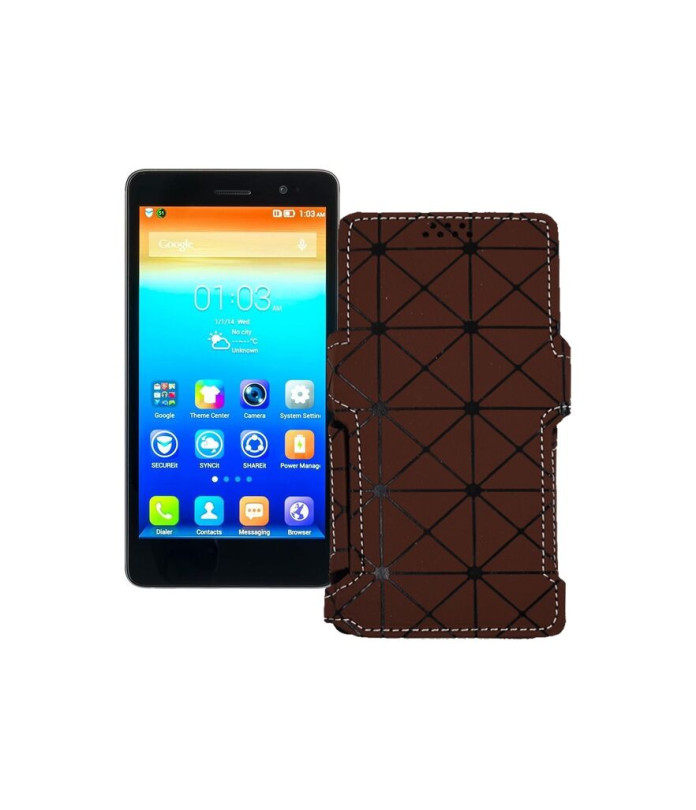 Чохол-книжка з екошкіри для телефону Lenovo S860