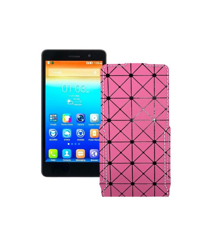 Чохол-флип з екошкіри для телефону Lenovo S860