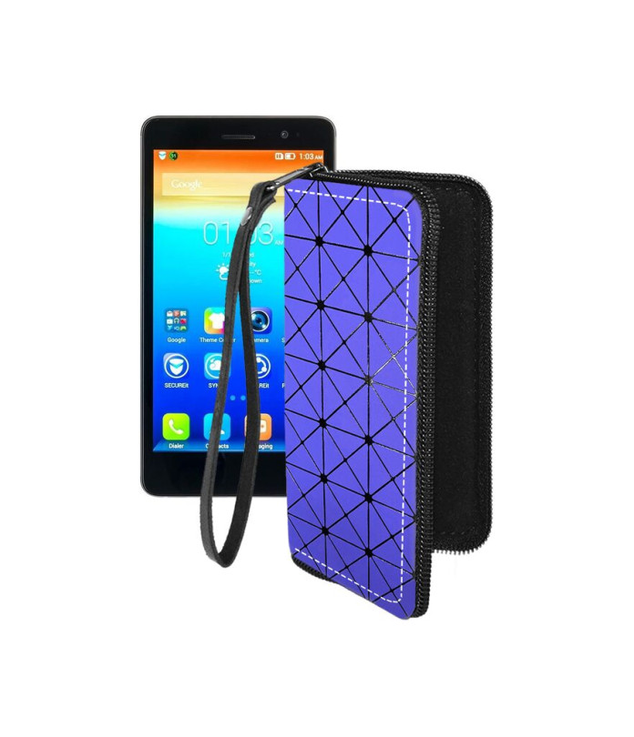 Чохол-гаманець з екошкіри для телефону Lenovo S860