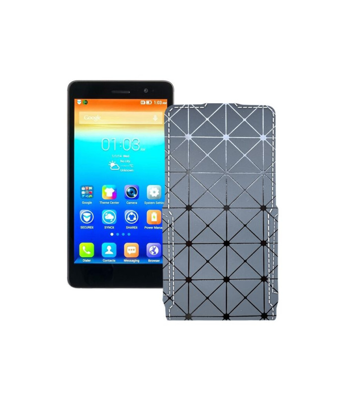 Чохол-флип з екошкіри для телефону Lenovo S860