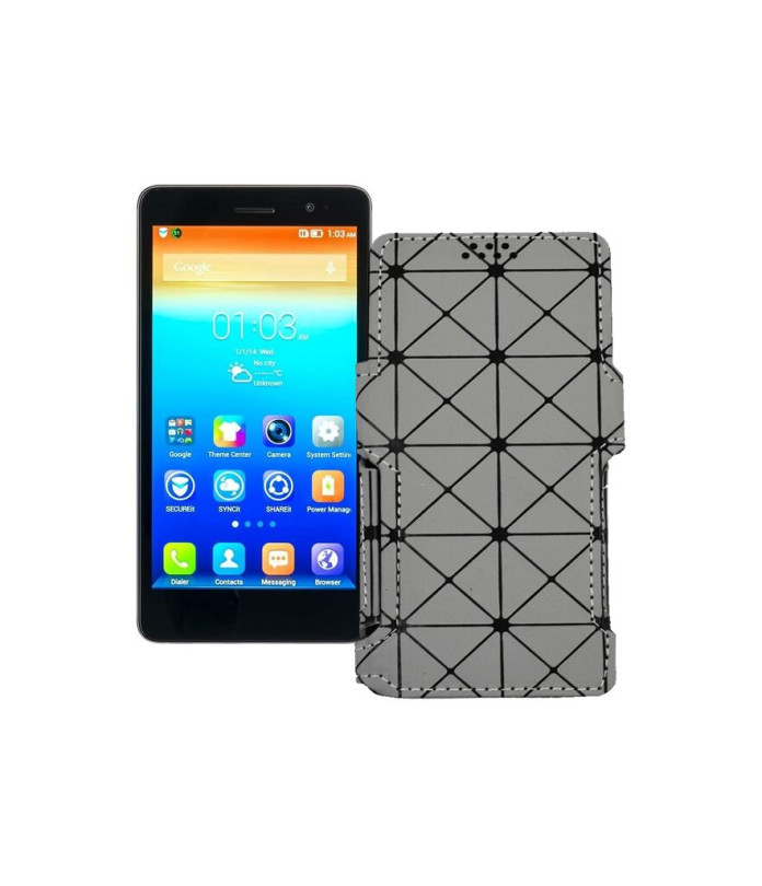 Чохол-книжка з екошкіри для телефону Lenovo S860
