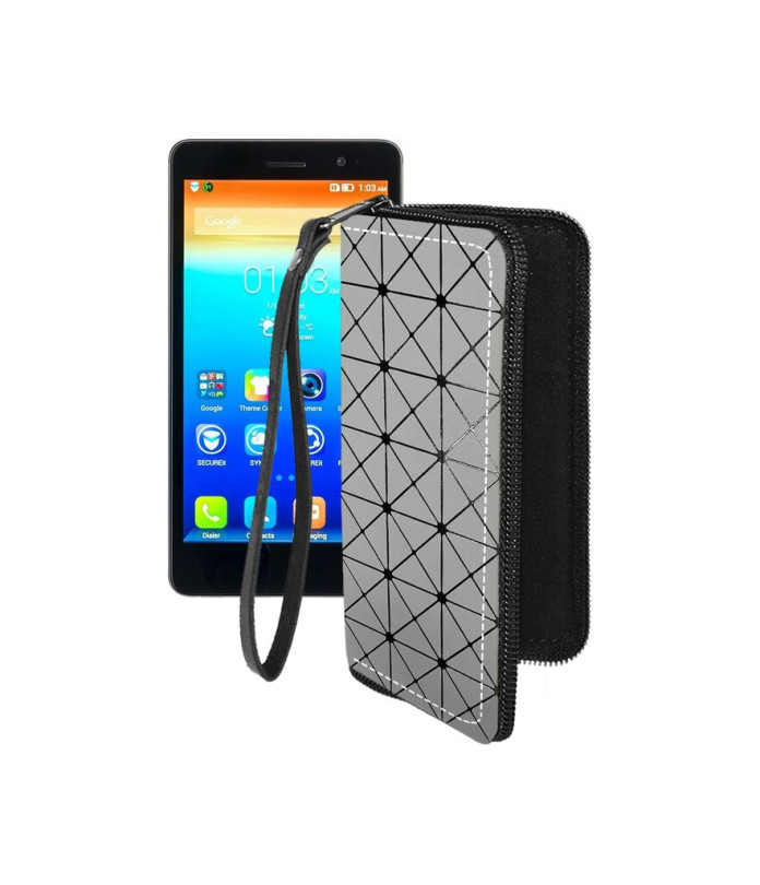 Чохол-гаманець з екошкіри для телефону Lenovo S860