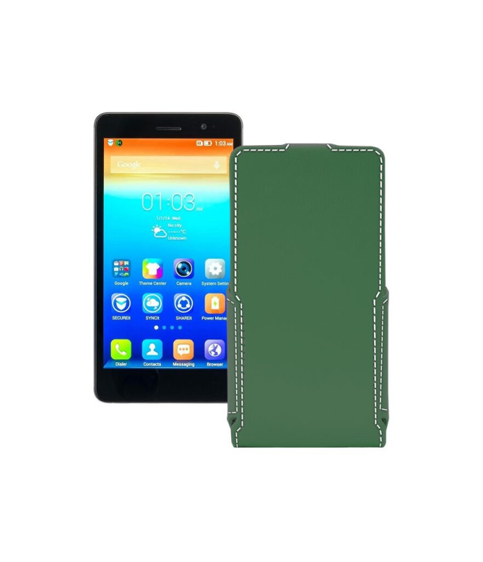 Чохол-флип з екошкіри для телефону Lenovo S860
