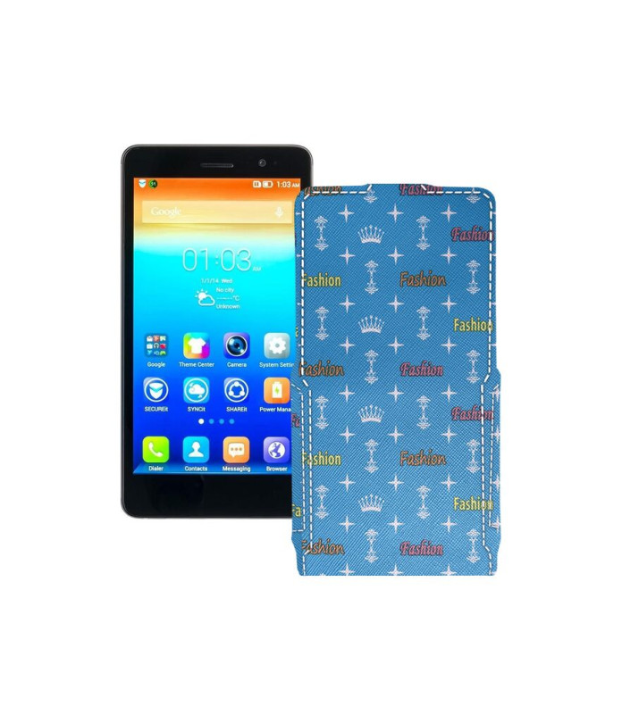 Чохол-флип з екошкіри для телефону Lenovo S860