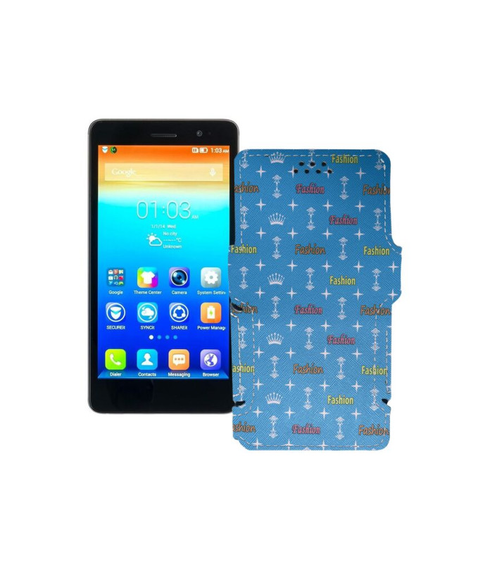 Чохол-книжка з екошкіри для телефону Lenovo S860