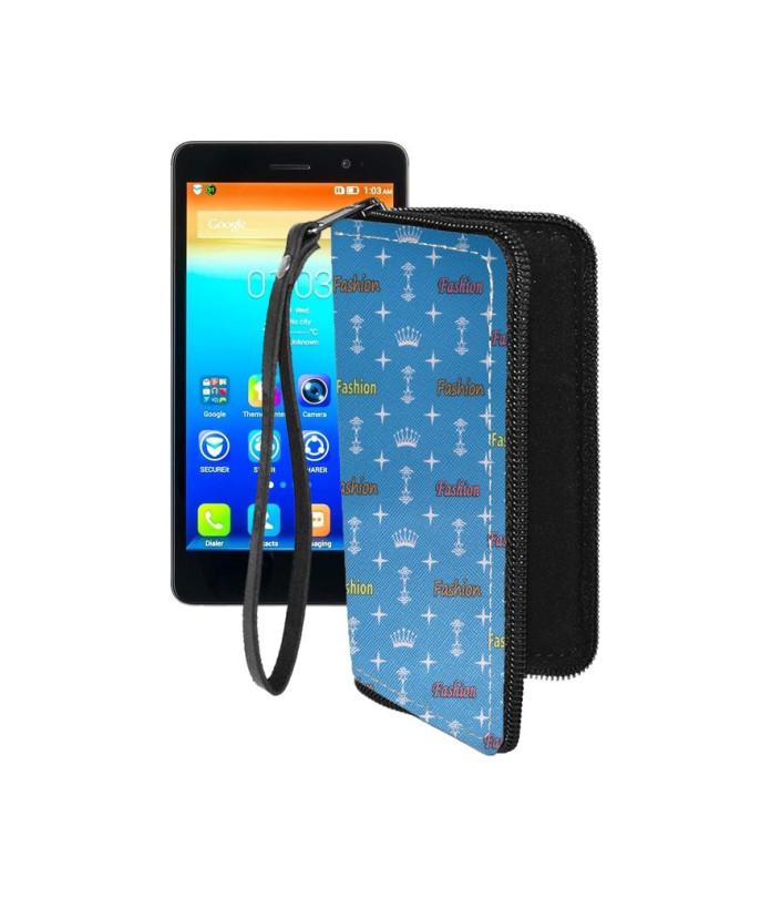 Чохол-гаманець з екошкіри для телефону Lenovo S860