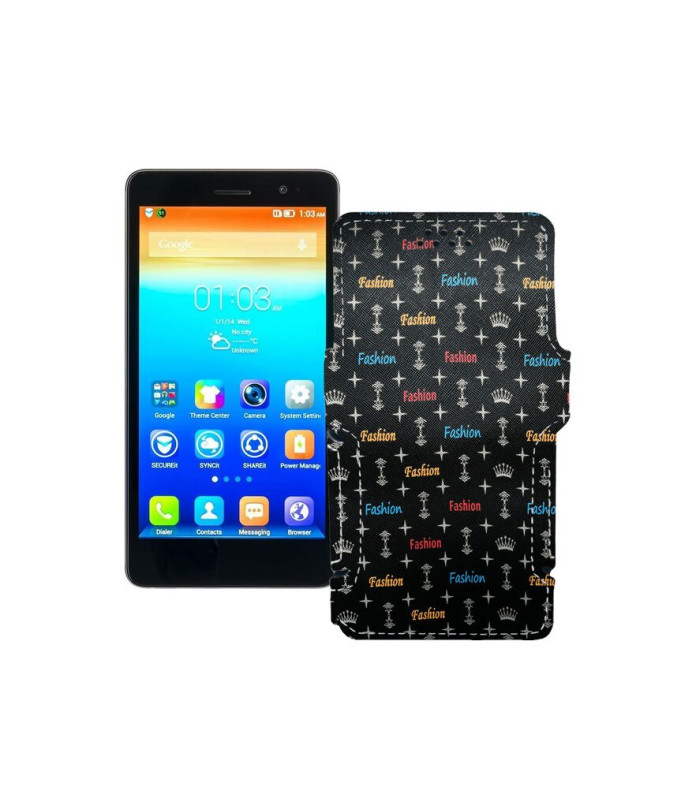 Чохол-книжка з екошкіри для телефону Lenovo S860