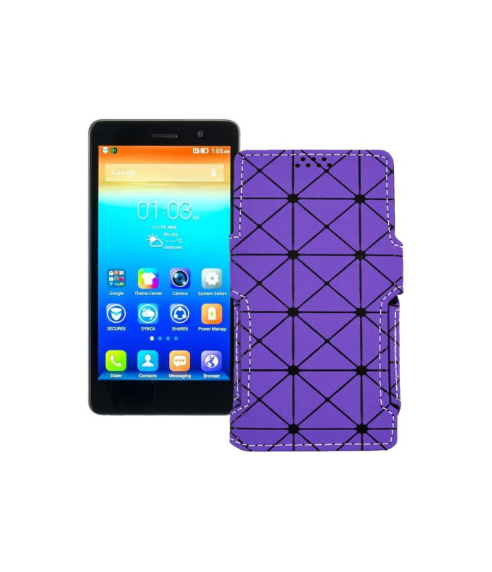 Чохол-книжка з екошкіри для телефону Lenovo S860