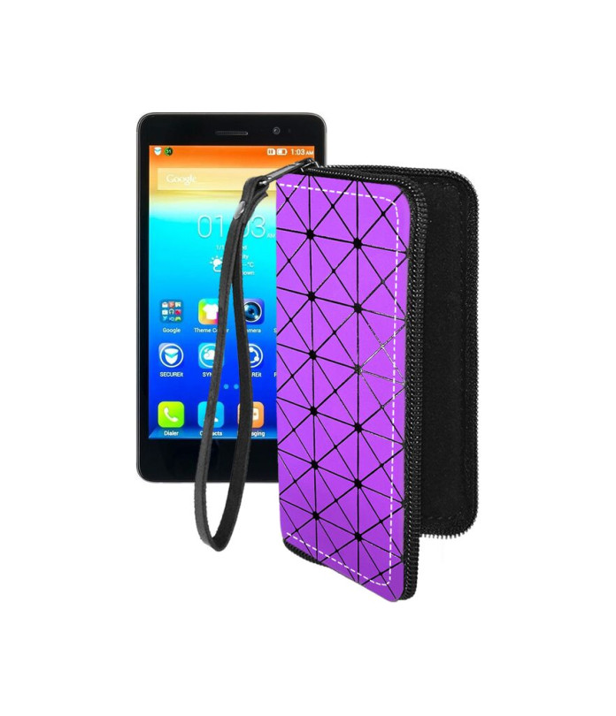 Чохол-гаманець з екошкіри для телефону Lenovo S860