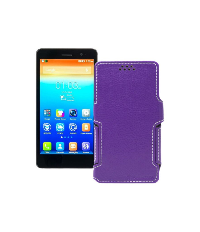 Чохол-книжка з екошкіри для телефону Lenovo S860