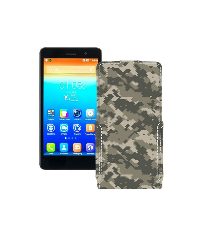 Чохол-флип з екошкіри для телефону Lenovo S860