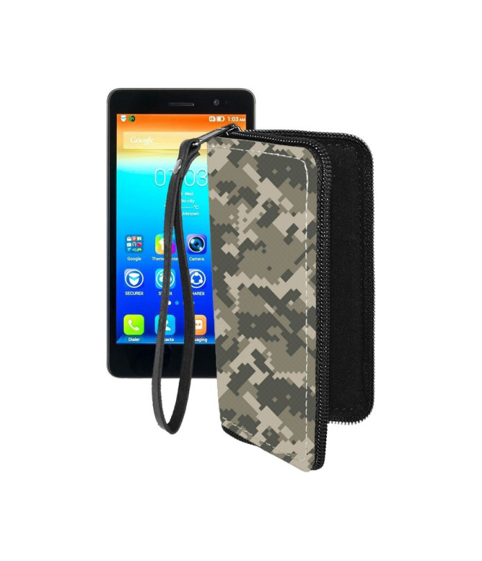 Чохол-гаманець з екошкіри для телефону Lenovo S860