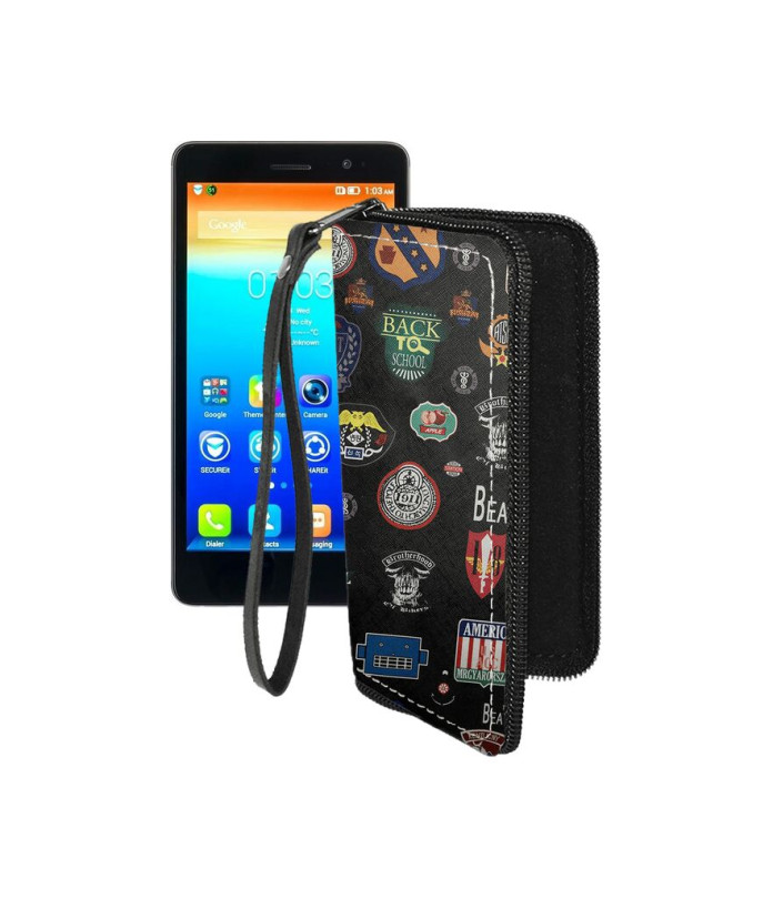 Чохол-гаманець з екошкіри для телефону Lenovo S860