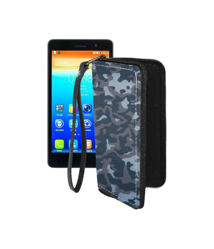 Чохол-гаманець з екошкіри для телефону Lenovo S860