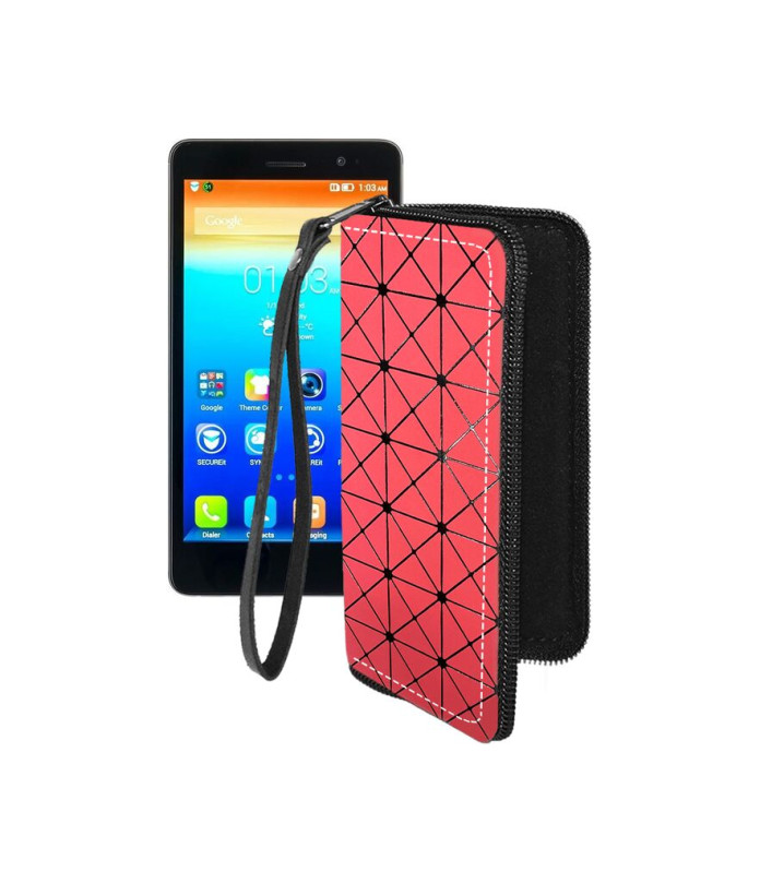 Чохол-гаманець з екошкіри для телефону Lenovo S860