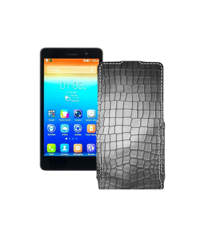 Чохол-флип з екошкіри для телефону Lenovo S860
