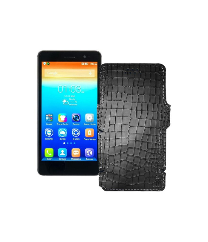 Чохол-книжка з екошкіри для телефону Lenovo S860