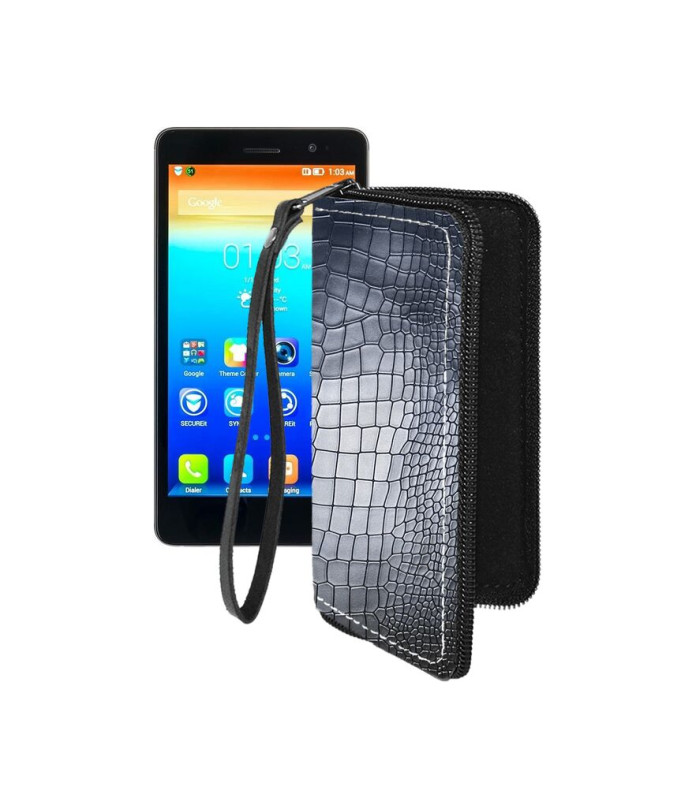 Чохол-гаманець з екошкіри для телефону Lenovo S860