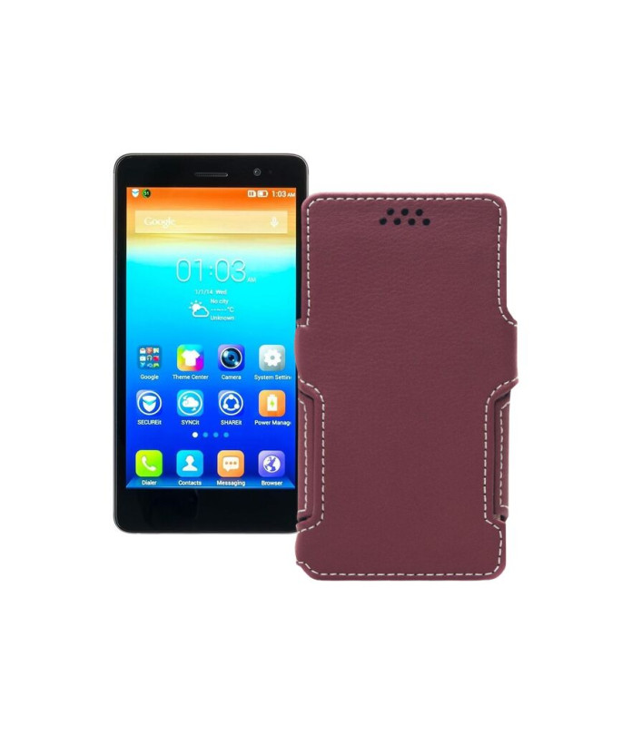 Чохол-книжка з екошкіри для телефону Lenovo S860