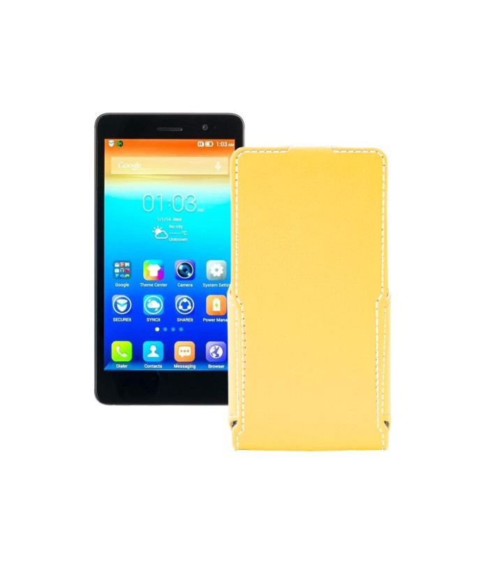 Чохол-флип з екошкіри для телефону Lenovo S860