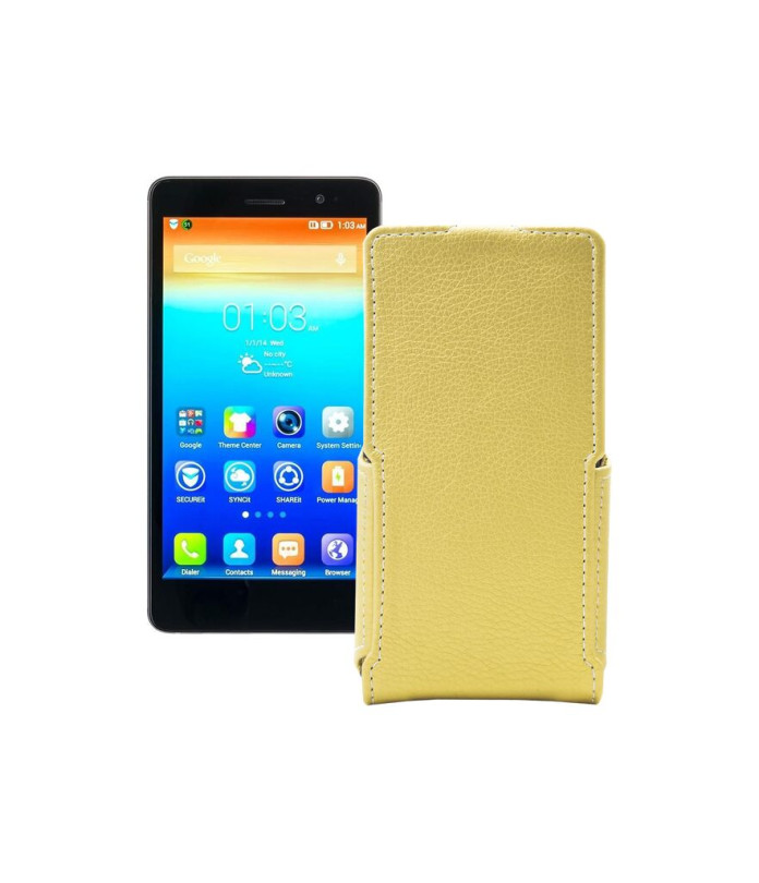 Чохол-флип з екошкіри для телефону Lenovo S860
