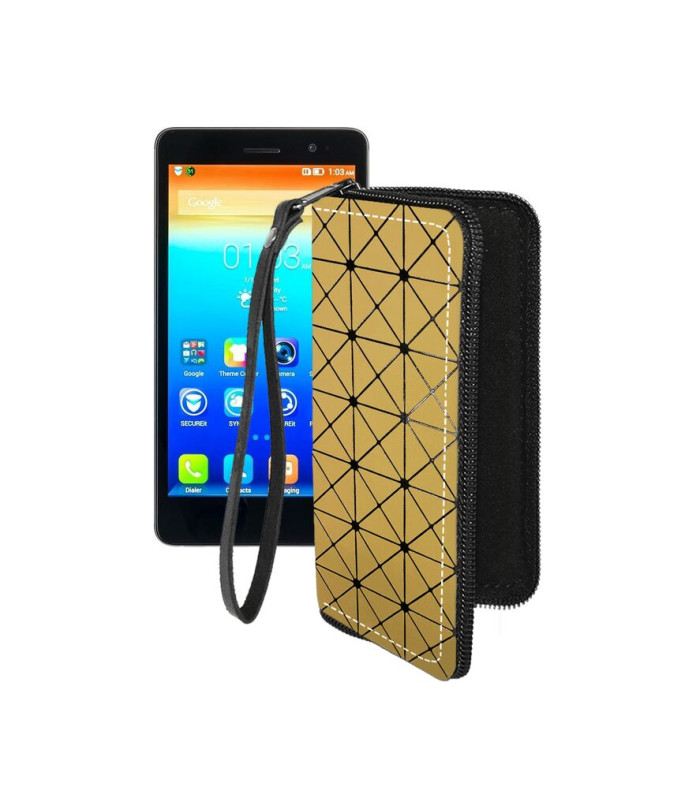 Чохол-гаманець з екошкіри для телефону Lenovo S860